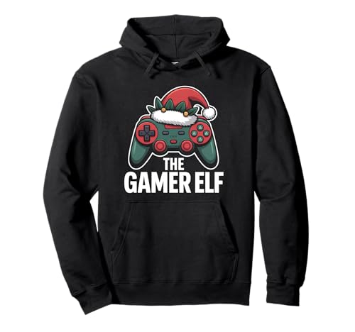 The Gamer Elf Videospiele für Jungen, Herren, Kinder Pullover Hoodie von Boys Christmas Elf Funny Gaming