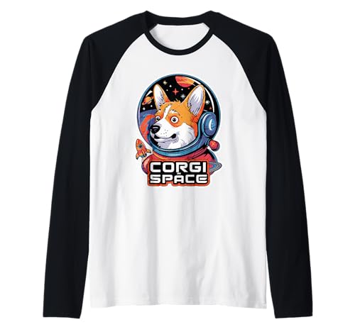 Corgi In Space Design Lustiger Kinder Corgi Raglan Corgi In Space Design Lustiger Kinder Corgi Raglan von Boys Corgi Designs