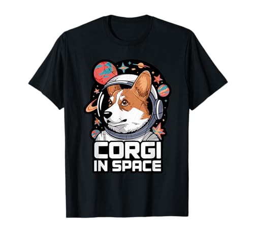 Lustiger walisischer Corgi im Weltraum Design Kinder Corgi T-Shirt von Boys Corgi Dog Lover Designs