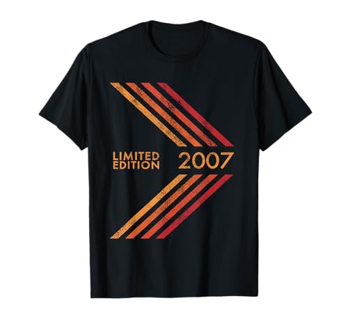 Pfeil zum 18. Geburtstag für Jungen und Mädchen, Limitierte Auflage T-Shirt Pfeil zum 18. Geburtstag für Jungen und Mädchen, Limitierte Auflage T-Shirt von Boys Girls 2007 18th Birthday Limited Edition