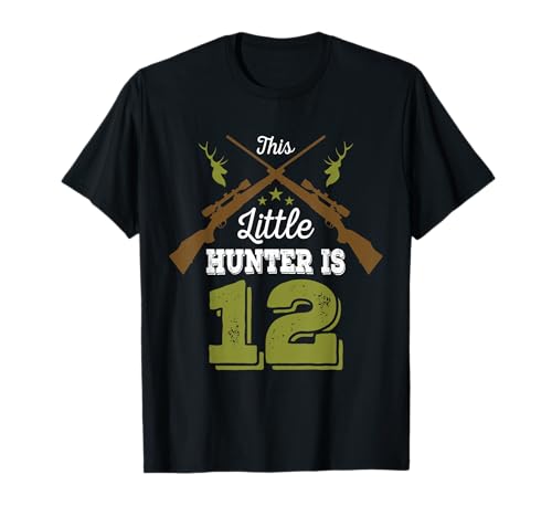 12. Geburtstag Hirsch Jäger Geschenk für Jungen und Mädchen | 12 Jahre alt T-Shirt von Boys Girls Birthday Hunter T-shirts