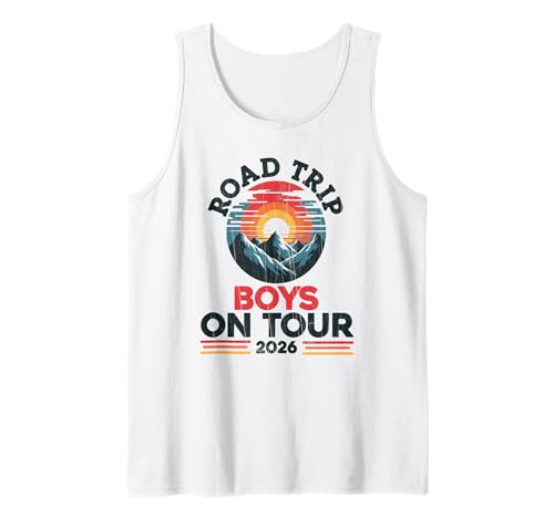 Herren Jungen auf Tour 2026 Roadtrip Tank Top von Boys On Tour Road Trip Lip Apparel