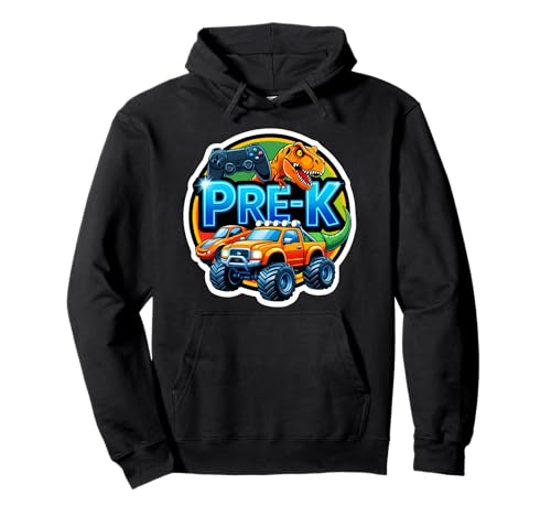 Jungen Pre-K Back To School Gaming Controller T-Rex Truck Pullover Hoodie Jungen Pre-K Back To School Gaming Controller T-Rex Truck Pullover Hoodie von Boys Pre-K Back To School Merch