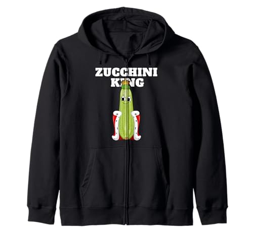 Zucchini King | Herren Zucchini T-Shirt | Jungen Zucchini Kapuzenjacke von Boys Zucchini Shirts for Men