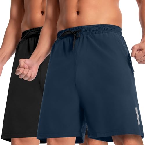 Boyz Herren 2er Pack 7" Outdoor Shorts elastische Taille Stretch schnell trocknend Reise Wandern Camping Shorts Schwarz/Marine-07-L Boyz Herren 2er Pack 7" Outdoor Shorts elastische Taille Stretch schnell trocknend Reise Wandern Camping Shorts Schwarz/Marine-07-L von Boyzn