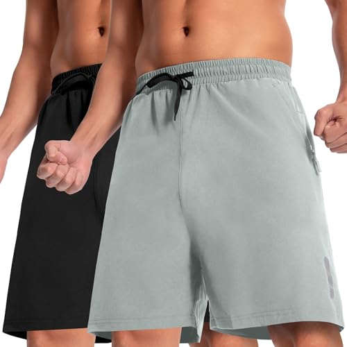 Boyz Herren 2er Pack 7" Outdoor Wandern elastische Taille mit Taschen schnell trocknend lässig Angeln Wandershorts Schwarz/Hellgrau-09-2XL Boyz Herren 2er Pack 7" Outdoor Wandern elastische Taille mit Taschen schnell trocknend lässig Angeln Wandershorts Schwarz/Hellgrau-09-2XL von Boyzn