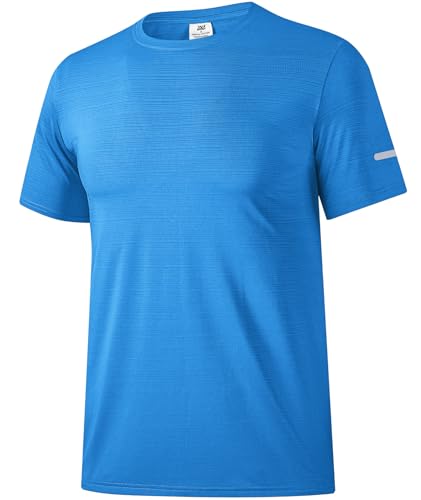 Boyzn Herren Kurzarm SPOR T-Shirts, UPF 50+ UV Schutz Schnelltrocknend Funktionsshirt Laufshirts, Atmungsaktiv Sportshirt Gym Running Top Outdoor Workout Fitness Oberteil für Männer Blue-3XL Boyzn Herren Kurzarm SPOR T-Shirts, UPF 50+ UV Schutz Schnelltrocknend Funktionsshirt Laufshirts, Atmungsaktiv Sportshirt Gym Running Top Outdoor Workout Fitness Oberteil für Männer Blue-3XL von Boyzn