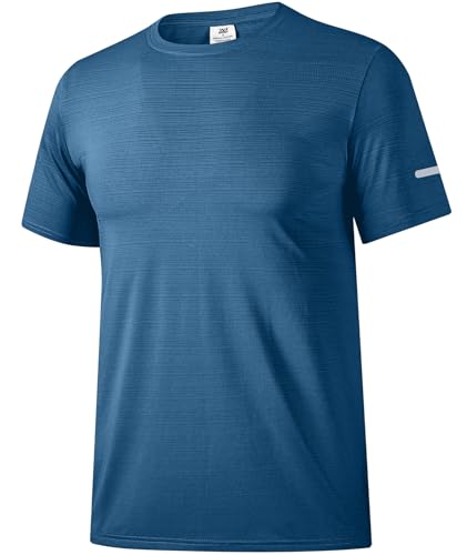 Boyzn Sport Tshirts Herren Kurzarm T-Shirts Funktionsshirt Laufshirt Schnelltrocknend Atmungsaktive Sport Shirt Sommer Fitnessshirt Trainingsshirt Sportshirt für Running Workout Bodybuilding Navy-XL Boyzn Sport Tshirts Herren Kurzarm T-Shirts Funktionsshirt Laufshirt Schnelltrocknend Atmungsaktive Sport Shirt Sommer Fitnessshirt Trainingsshirt Sportshirt für Running Workout Bodybuilding Navy-XL von Boyzn