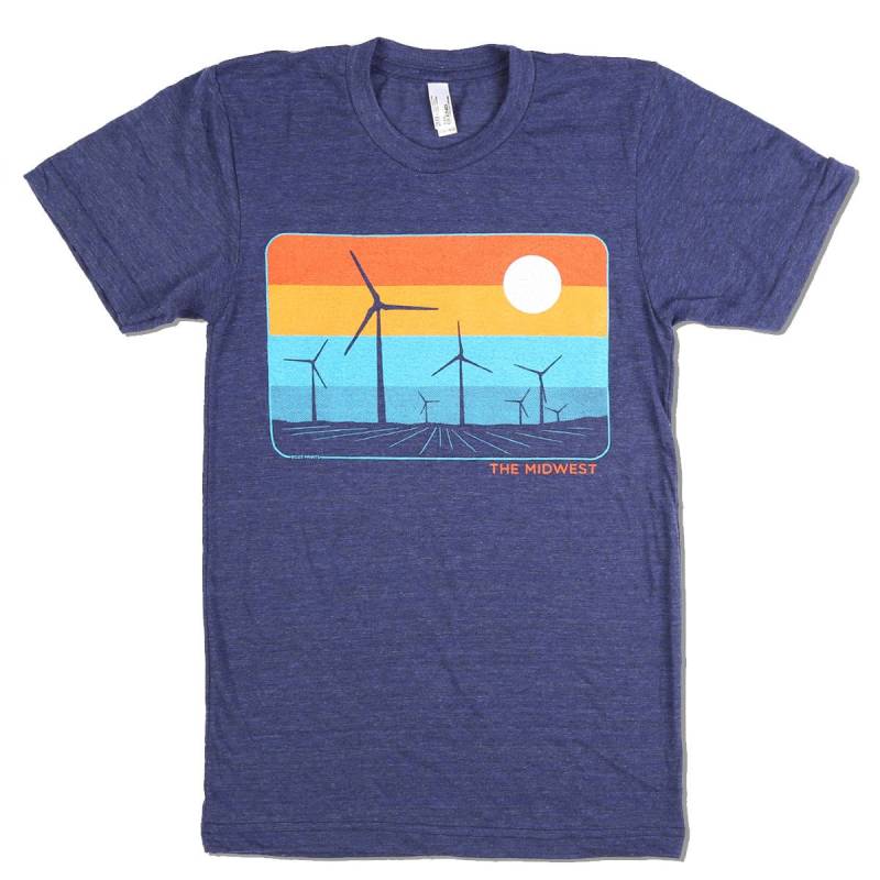 Das Midwest Indigo T-Shirt Das Midwest Indigo T-Shirt von BozzPrints