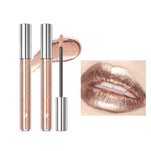 Diamond Liquid Lip Glaze Lippenbalsam Hydrating Lip Gloss Voluminöser Lippen Balsam, Glitzernd Glänzend Aufpolsternder Lipgloss Pflegender Lip Oil Lippenbalsam, Lang Anhaltend Und Nicht Klebend (5#) von Bploar