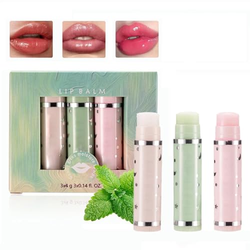 3 Stück Feuchtigkeitscreme Farbänderung Lippenbalsam Lip Gloss Balm Lipstick Magisches Farbwechsel Lippenbalsam Lippenstift Set Colour Changing Lip Gloss für Lippenpflege von Bploar