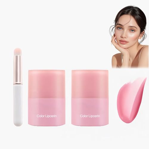 Lip Gloss Lippenbalsam Tinted Lip Balm Lippenfarbe gefärbter Lippenpflegestift, Lipsticks Lippenpflege Feuchtigkeitsspendend, Pflegend und Glänzend, Lang Anhaltend Und Nicht Klebend (01#) von Bploar