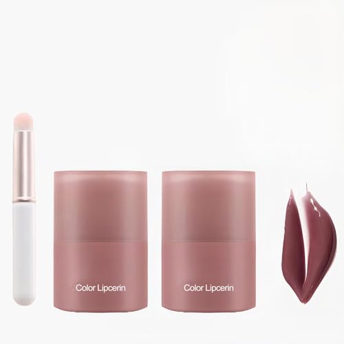 Lip Gloss Lippenbalsam Tinted Lip Balm Lippenfarbe gefärbter Lippenpflegestift, Lipsticks Lippenpflege Feuchtigkeitsspendend, Pflegend und Glänzend, Lang Anhaltend Und Nicht Klebend (02#) von Bploar