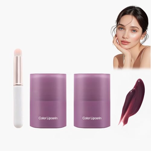 Lip Gloss Lippenbalsam Tinted Lip Balm Lippenfarbe gefärbter Lippenpflegestift, Lipsticks Lippenpflege Feuchtigkeitsspendend, Pflegend und Glänzend, Lang Anhaltend Und Nicht Klebend (06#) von Bploar