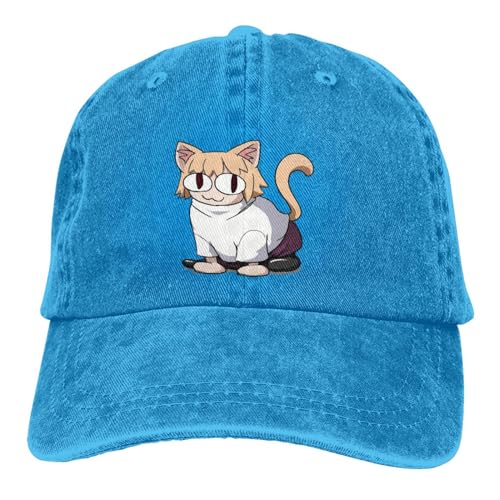 BrAvee Baseballkappe Neco Arc NECOARC Katze Mehrfarbige Mütze Spitz Damenmütze Fett Personalisierte Visierschutzhüte von BrAvee