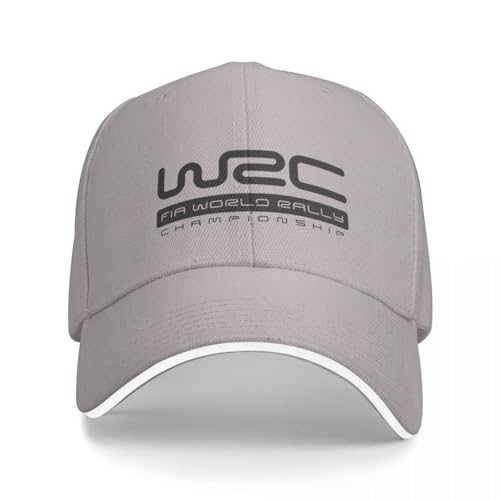 BrAvee Baseballkappe WRC Black Cap mit World Rally Championship Logo FBaseball Cap für Bergsteiger Unisex von BrAvee