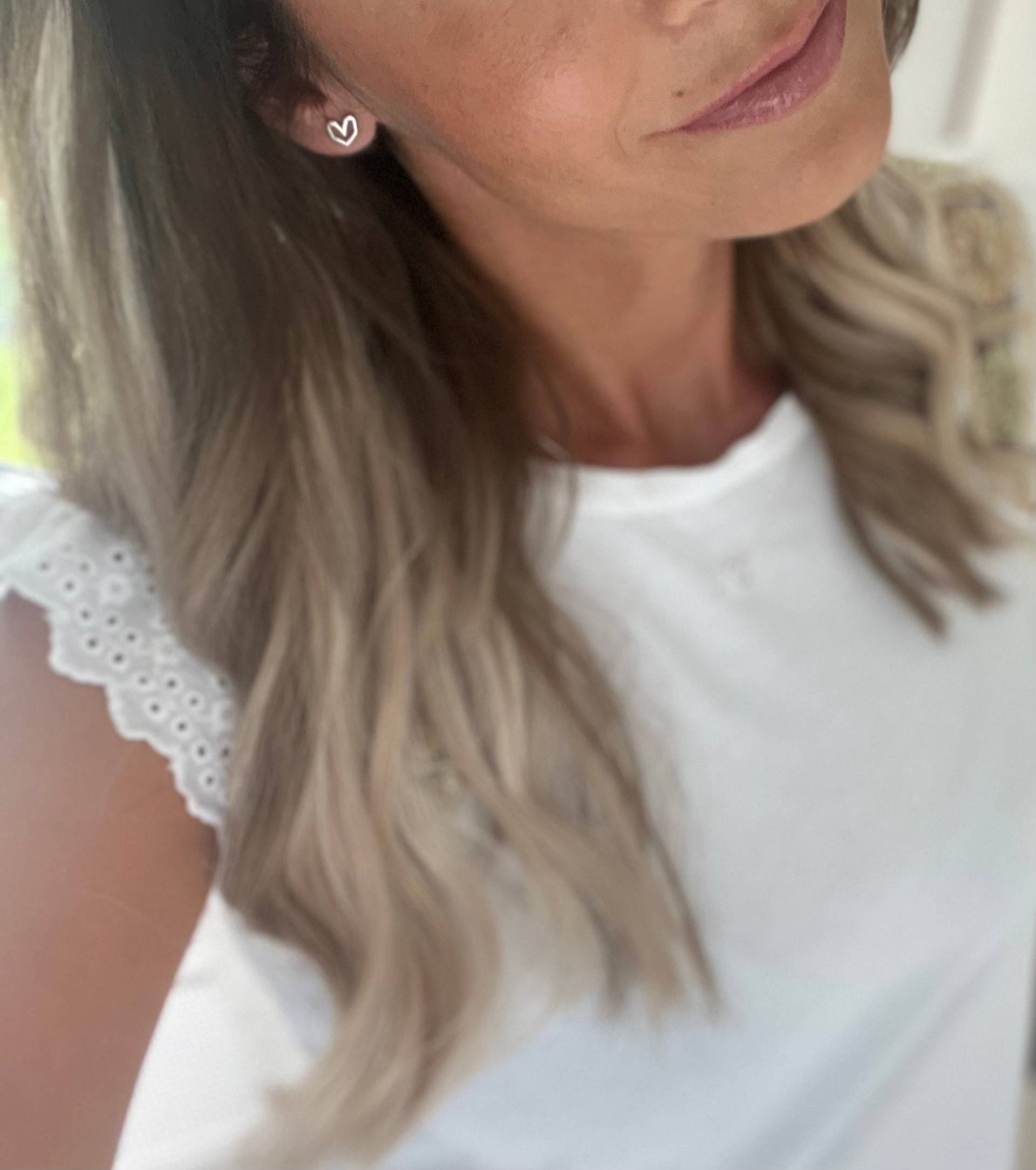 stecker Ohrstecker Herz/ Gold /Liebe Freundschaft Partnerschaft Ohrringe Edelstahl Zwillinge Geschenk Muttertag von Brabiis