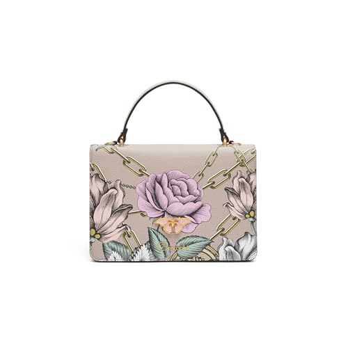 Braccialini Penelope Handtasche aus Leder mit oberem Griff und abnehmbarem und verstellbarem Schultergurt, der doppelte Tragbarkeit ermöglicht. Das elegante Design wird durch einen raffinierten Druck von Braccialini