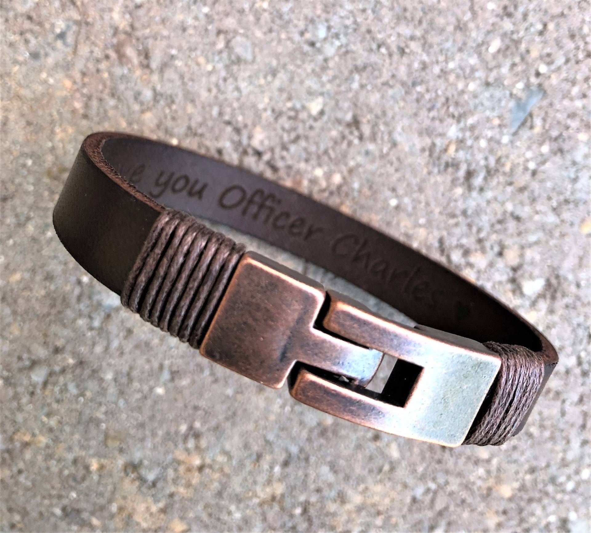 Personalisiertes Lederarmband Für Männer Versteckte Botschaft, Bräutigam Geschenk Personalisiertes Lederarmband Für Männer Versteckte Botschaft, Bräutigam Geschenk von BraceBelovedMen