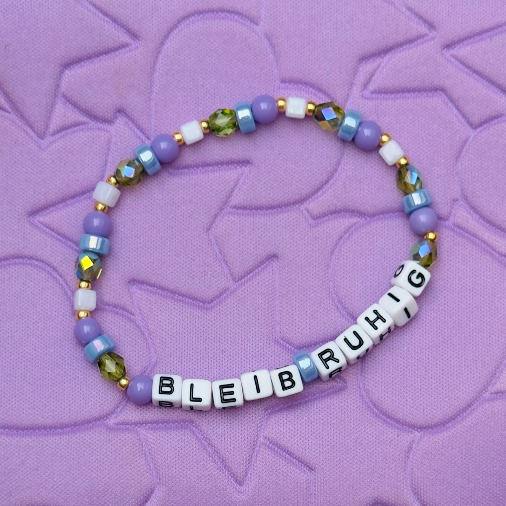 Armband „Bleib Ruhig" Mental Health von BraceletCoffeeClub