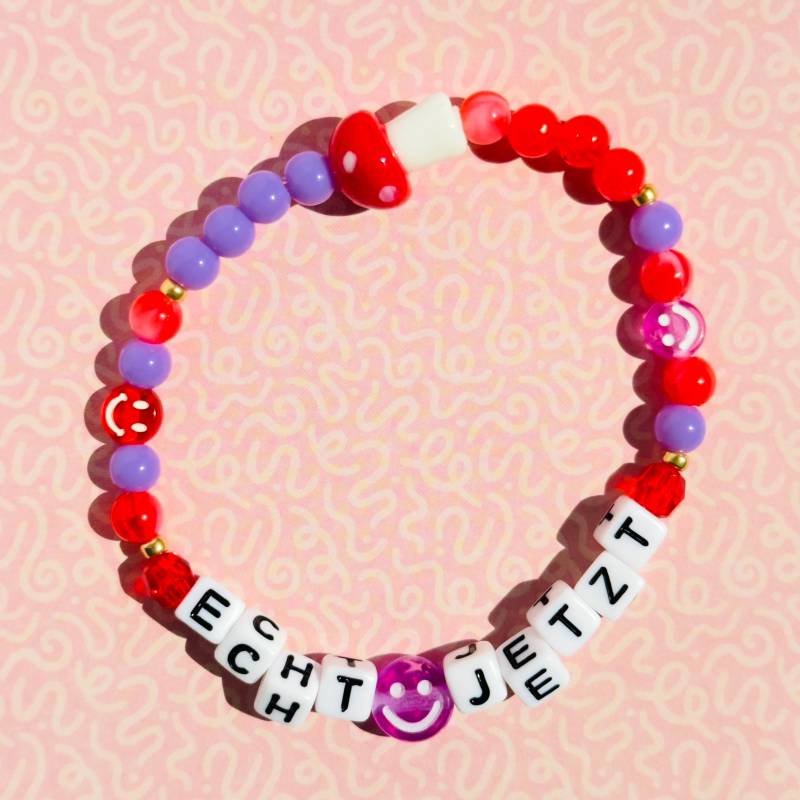 Armband „Echt Jetzt" Mit Glückspilz von BraceletCoffeeClub