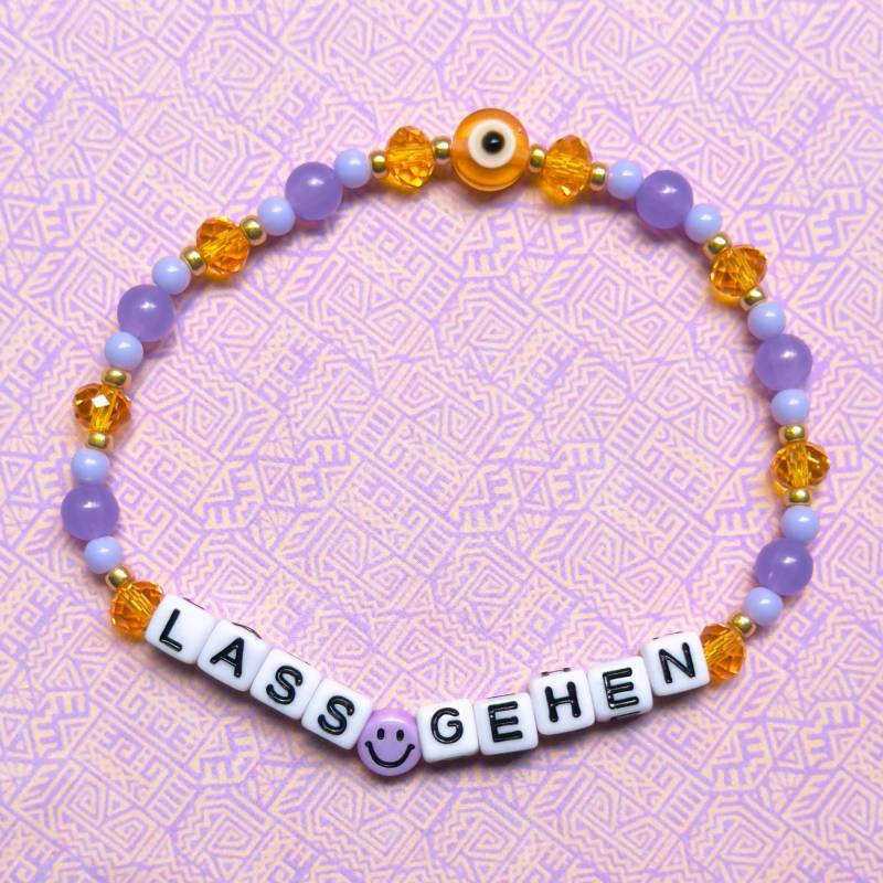 Armband „Lass Gehen" Smiley von BraceletCoffeeClub