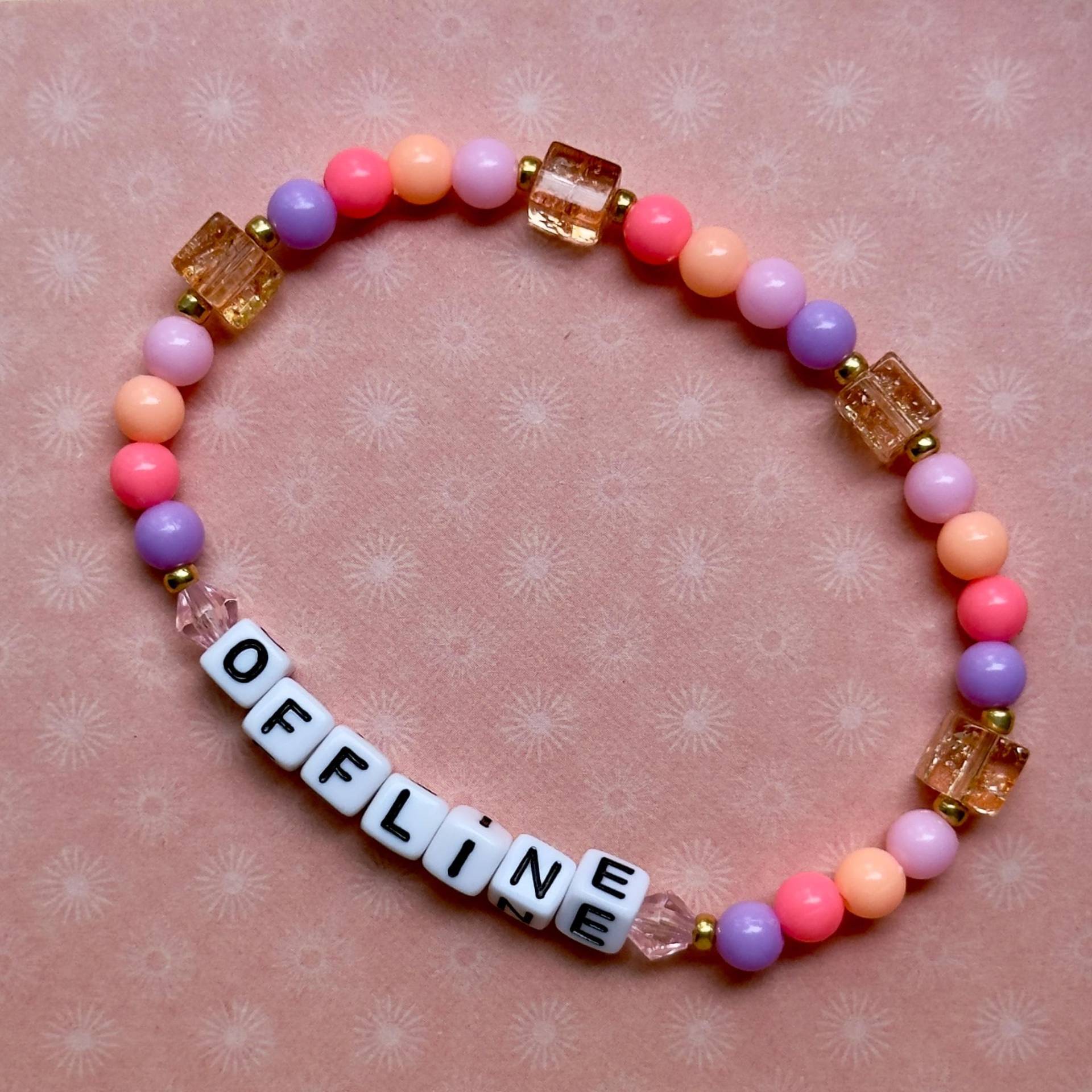 Armband „Offline" Pink & Rosa von BraceletCoffeeClub