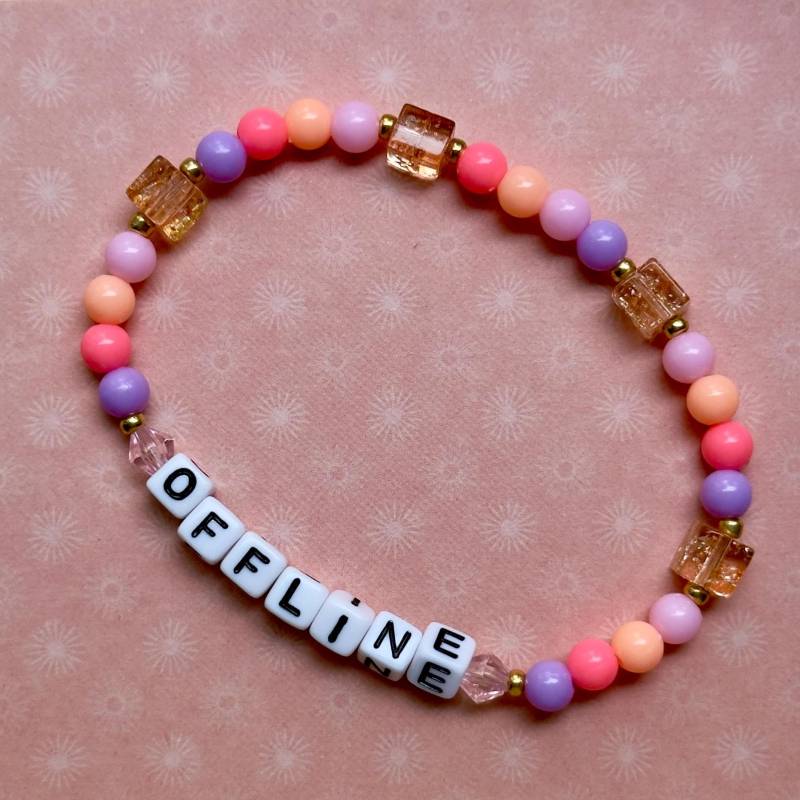 Armband „Offline" Pink & Rosa von BraceletCoffeeClub