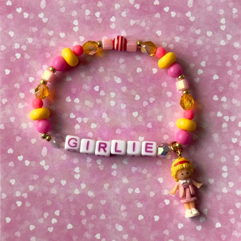 Polly Pocket Armband „Girlie" Girl-Power von BraceletCoffeeClub