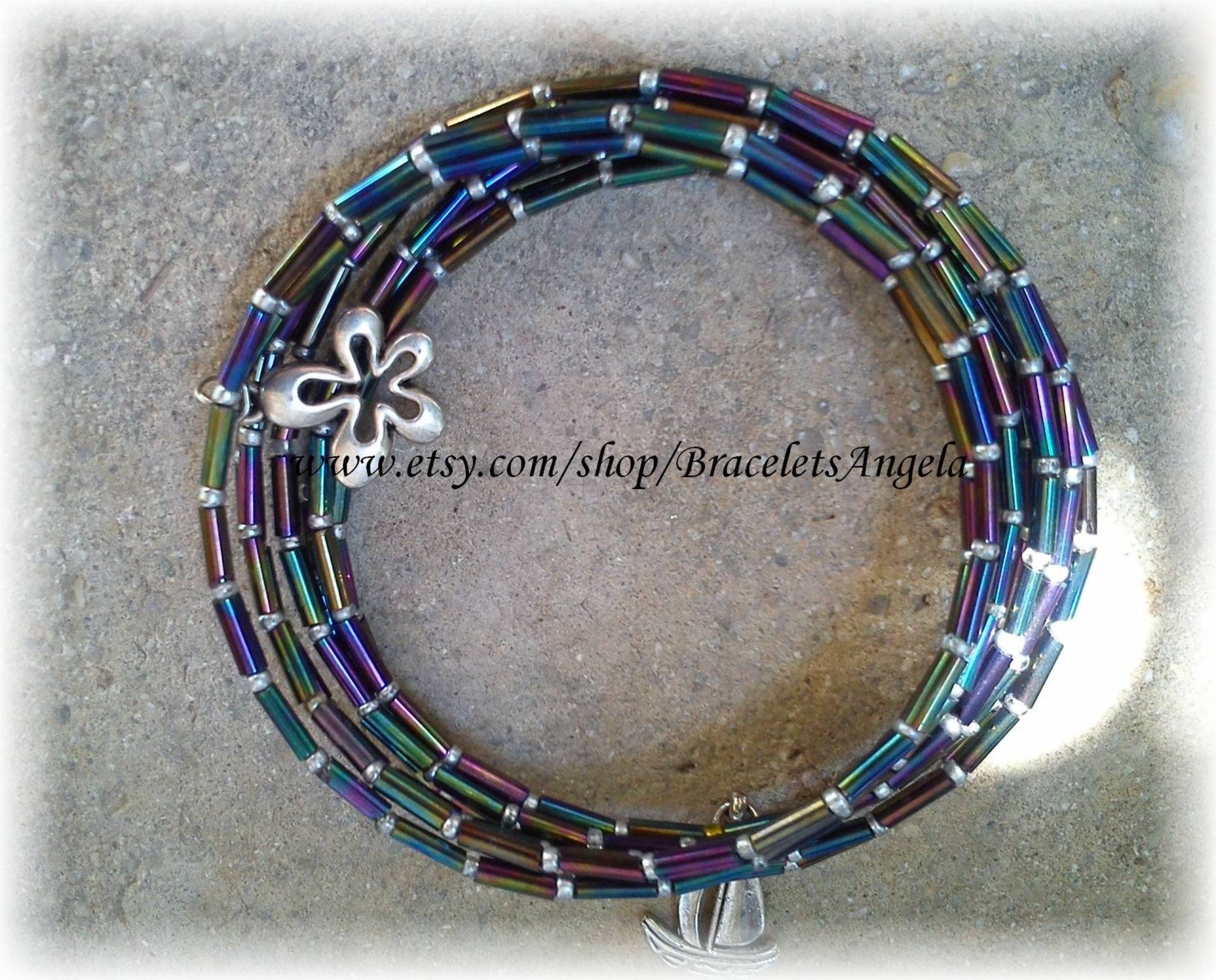 Armband, Handarbeit, Memorydrahtarmband, Glasperlenperlen. Armband Passt Für 15 - 20 cm Handgelenk.(#144 Armband, Handarbeit, Memorydrahtarmband, Glasperlenperlen. Armband Passt Für 15 - 20 cm Handgelenk.(#144 von BraceletsAngela