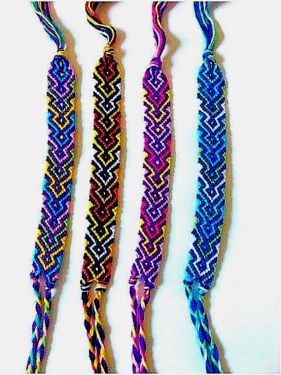 Zickzack Chevron Freundschaftsbänder | Pfeilspitze Diamant Dot Aztek Stammes Freund Geschenk Zickzack Chevron Freundschaftsbänder | Pfeilspitze Diamant Dot Aztek Stammes Freund Geschenk von BraceletsandBobs