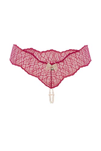 Bracli 2042 Perlenstring Sydney (zweireihig) S, M, L in 4 Farben Größe M, Farbe Rot von Bracli