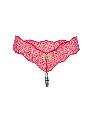 Bracli 2072 Perlenstring Sydney Dark (zweireihig) S, M, L in 2 Farben Größe M, Farbe rot von Bracli