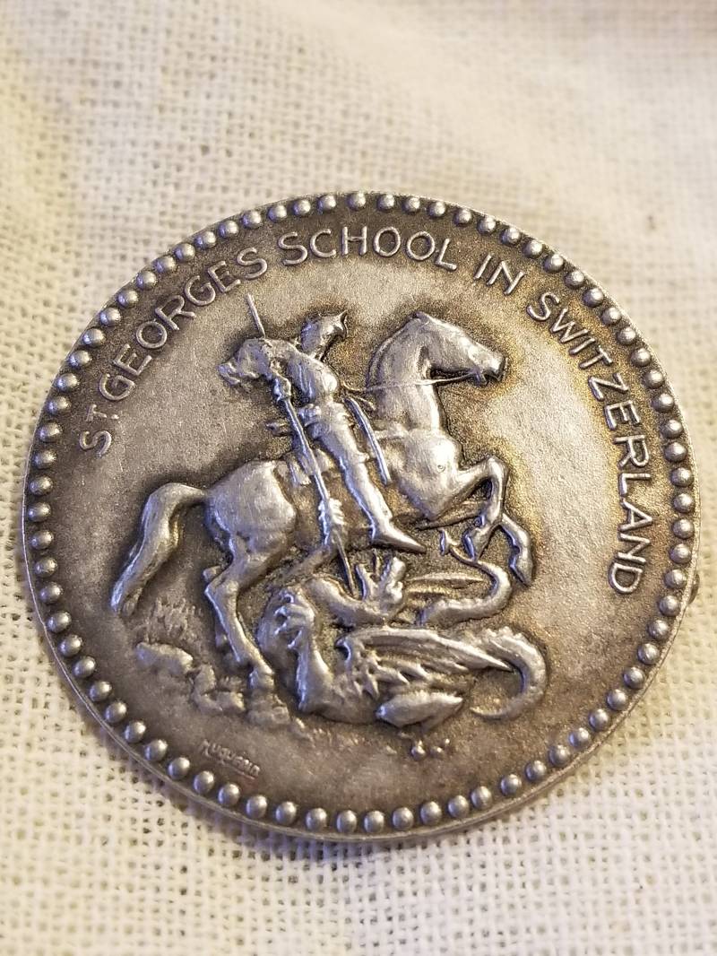1930Er Huguenin St. Georges Schule in Der Schweiz Silber Insignia Anstecknadel 1930Er Huguenin St. Georges Schule in Der Schweiz Silber Insignia Anstecknadel von BragsAndRelics