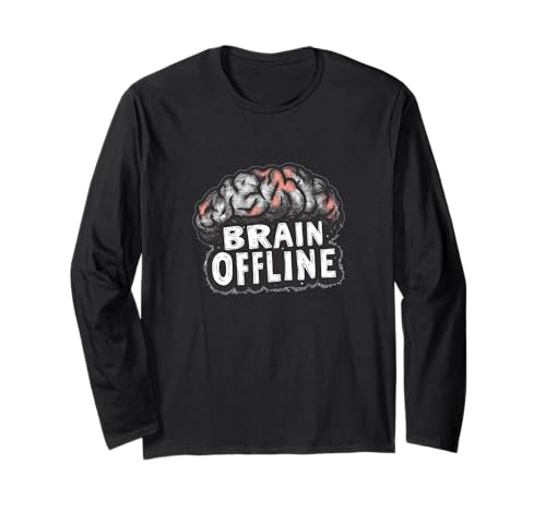 Hübsches Gehirn-Offline-Design bringt Spaß für Erwachsene und Kinder Langarmshirt von Brain Offline Outfit