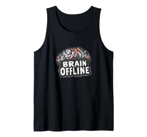 Hübsches Gehirn-Offline-Design bringt Spaß für Erwachsene und Kinder Tank Top von Brain Offline Outfit