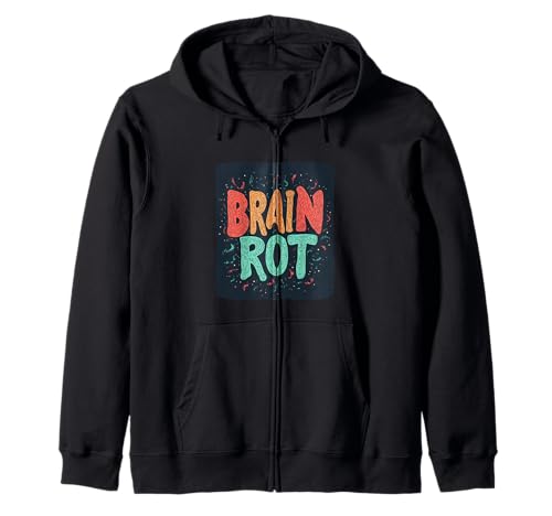 Lustiges Hirnrotemblem für Erwachsene und Kinder Kapuzenjacke Lustiges Hirnrotemblem für Erwachsene und Kinder Kapuzenjacke von Brain Rot Speech