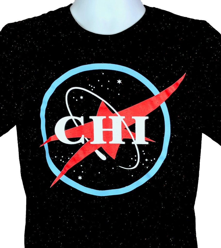 Chi-Lestial - Unisex T-Shirt Designed & Hand Siebdruck in Chicago Chi-Lestial - Unisex T-Shirt Designed & Hand Siebdruck in Chicago von BrainFruitClothing