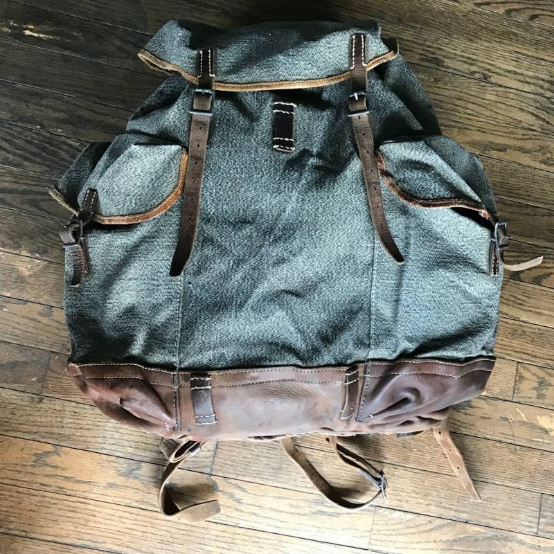 Alten Camping Alpen Dolomiten Rucksack Reisende Tasche Mid-Century Euro Alten Camping Alpen Dolomiten Rucksack Reisende Tasche Mid-Century Euro von BrainWashington