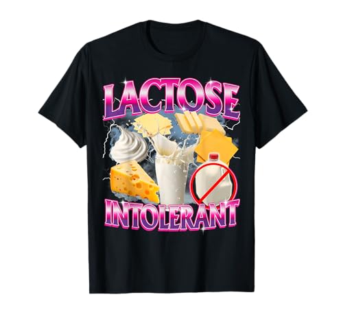 Laktoseintolerant Lustiges Meme Lustig Lustig Für Männer Frauen T-Shirt Laktoseintolerant Lustiges Meme Lustig Lustig Für Männer Frauen T-Shirt von Brainrot Cursed Meme Apparel For Men Women