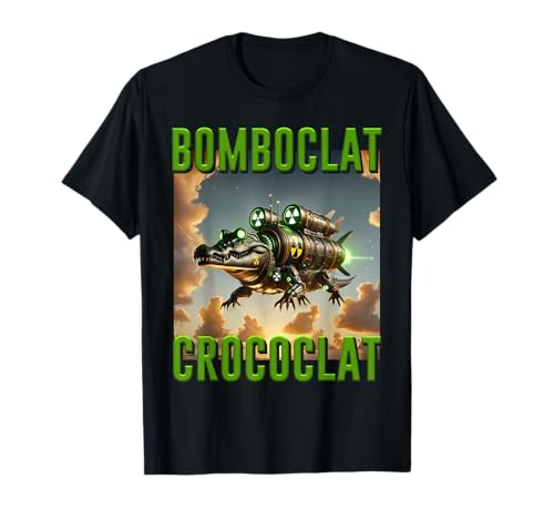 Meme „Bomboclat Crococlat“ mit italienischer Brainrot-Figur für Kinder und Jungen T-Shirt von Brainrot Italian AI Monster