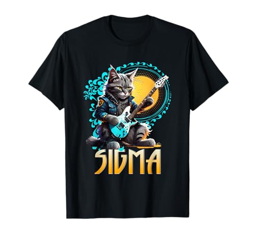 Cat Sigma Shirt Lustiges Sigma Brainrot Meme Rizz Sigma Herren T-Shirt von Brainrot Sigma Shirt Funny Rizz Cat Sigma Meme