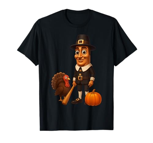Young Boy Thanksgiving 2025 Kostüm Brainrot Tung Sahur Kinder T-Shirt Young Boy Thanksgiving 2025 Kostüm Brainrot Tung Sahur Kinder T-Shirt von Brainrot Thanksgiving Pilgrim Sahur