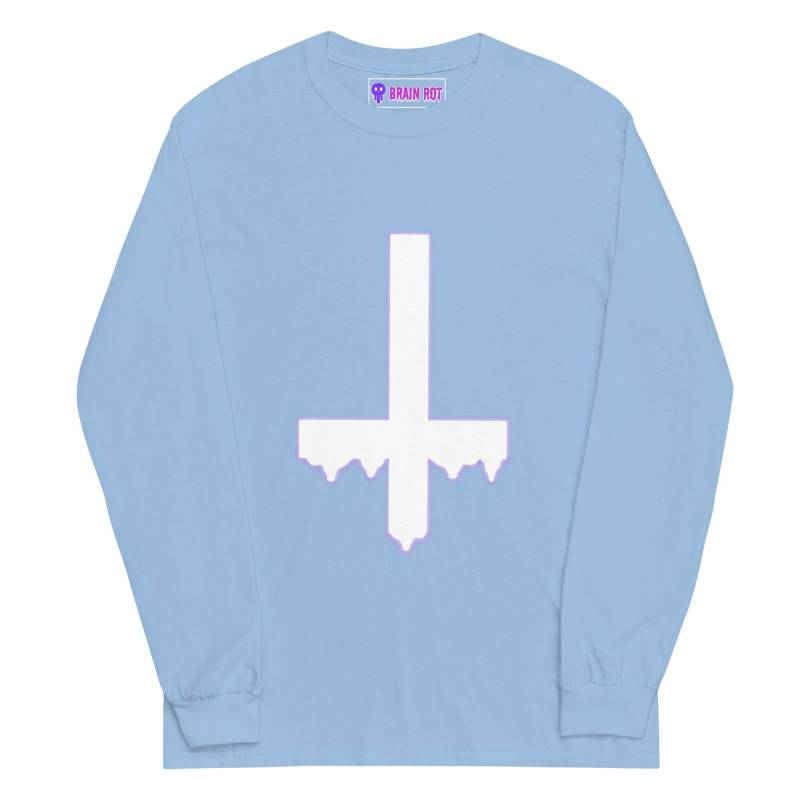 Pastel Goth Shirt Drippy Cross | Gothic Emo Alternative Grunge Punk von BrainrotCollections