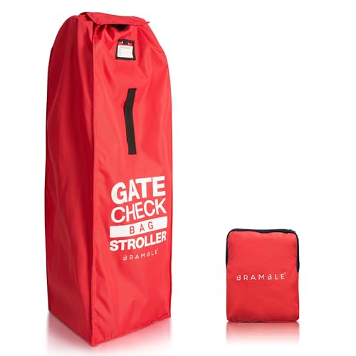 Bramble Transporttasche Kinderwagen (Rot, Klein) - Reisetasche/Schutzhülle Flugzeug - Buggy Tasche 113 x 37cm von Bramble