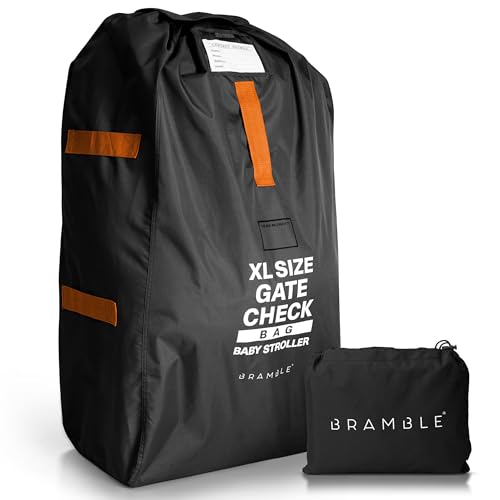 Bramble Transporttasche Kinderwagen (Schwarz) - Reisetasche/Schutzhülle Flugzeug - Buggy Tasche 120 x 60cm von Bramble