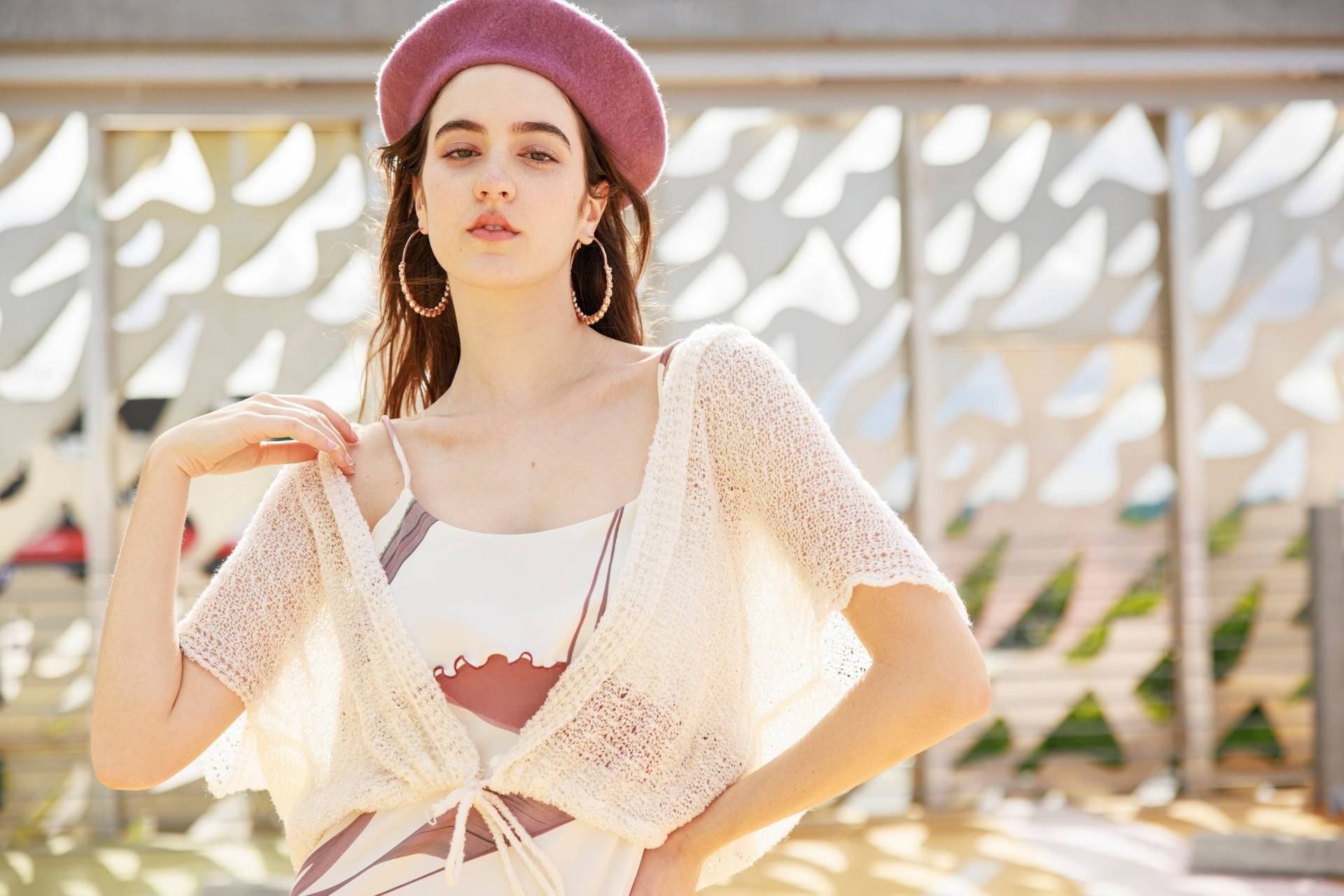 60Er Jahre Gehäkelter Schal Vintage Beige Boho Strickpullover 60Er Jahre Gehäkelter Schal Vintage Beige Boho Strickpullover von BranchesVintage