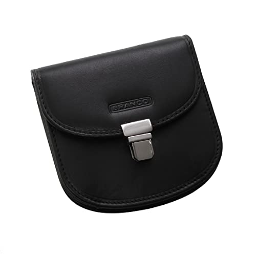 Branco Leder - feine Damengeldbörse Portemonnaie Geldbeutel Rundbörse Schloss Börse aus echtem Leder verfügbar - präsentiert von ZMOKA® (Schwarz) von Branco