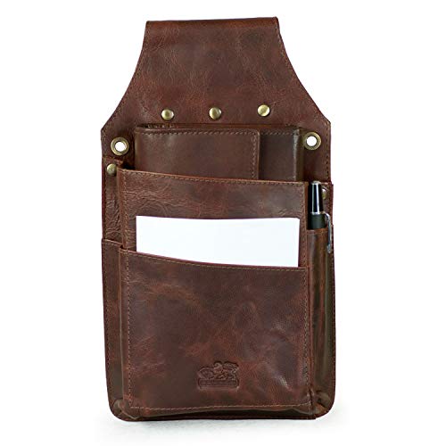 Branco, Kellnerholster Kellnerhalfter aus Echt-Leder, Braun Used-Look, 79437 von Branco