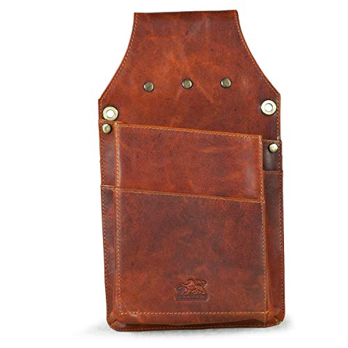 Branco, Kellnerholster Kellnerhalfter aus Echt-Leder, Cognac-Braun Used-Look, 79437 von Branco